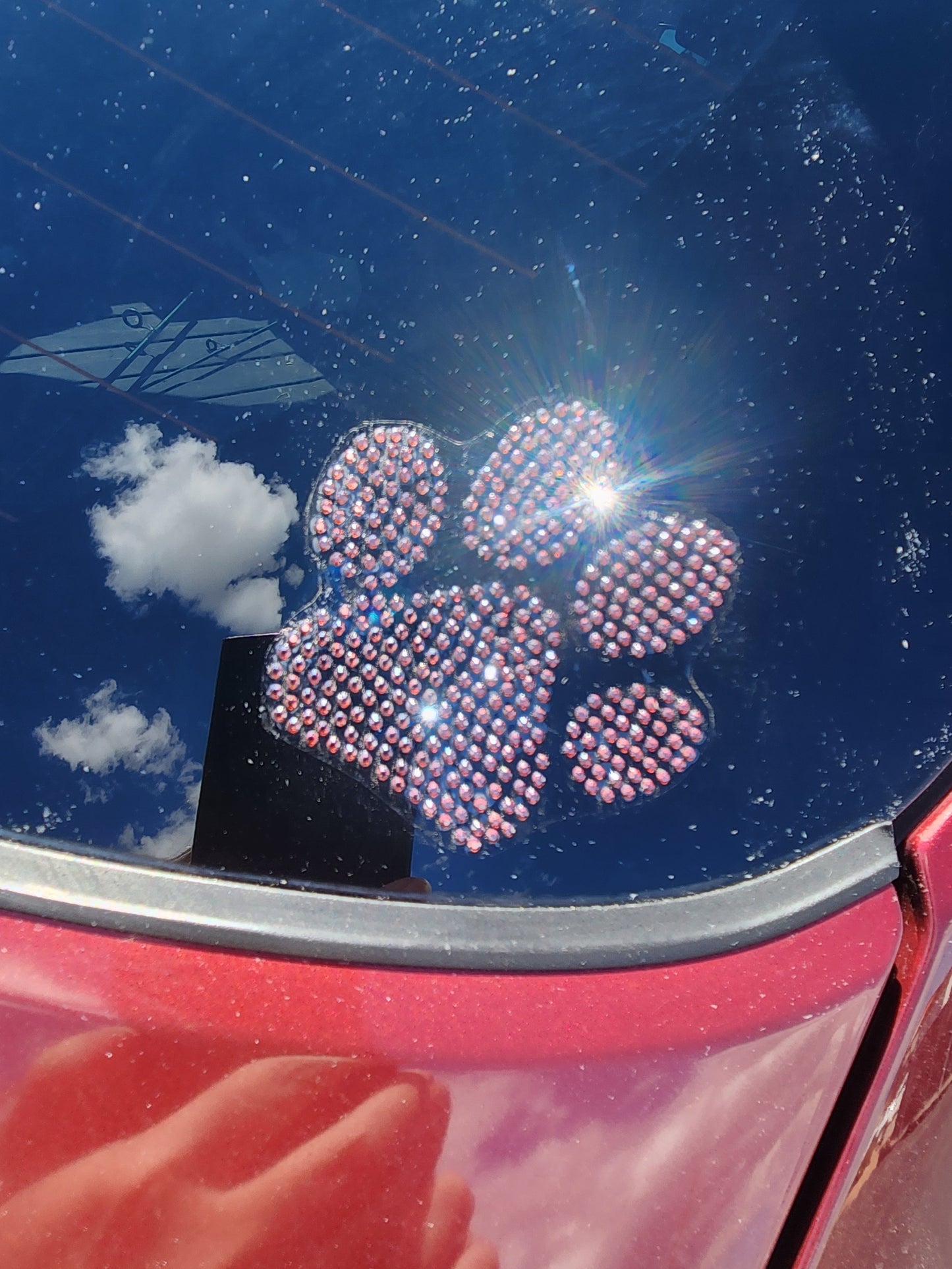 Rhinestone Dog/Cat Paw Decal