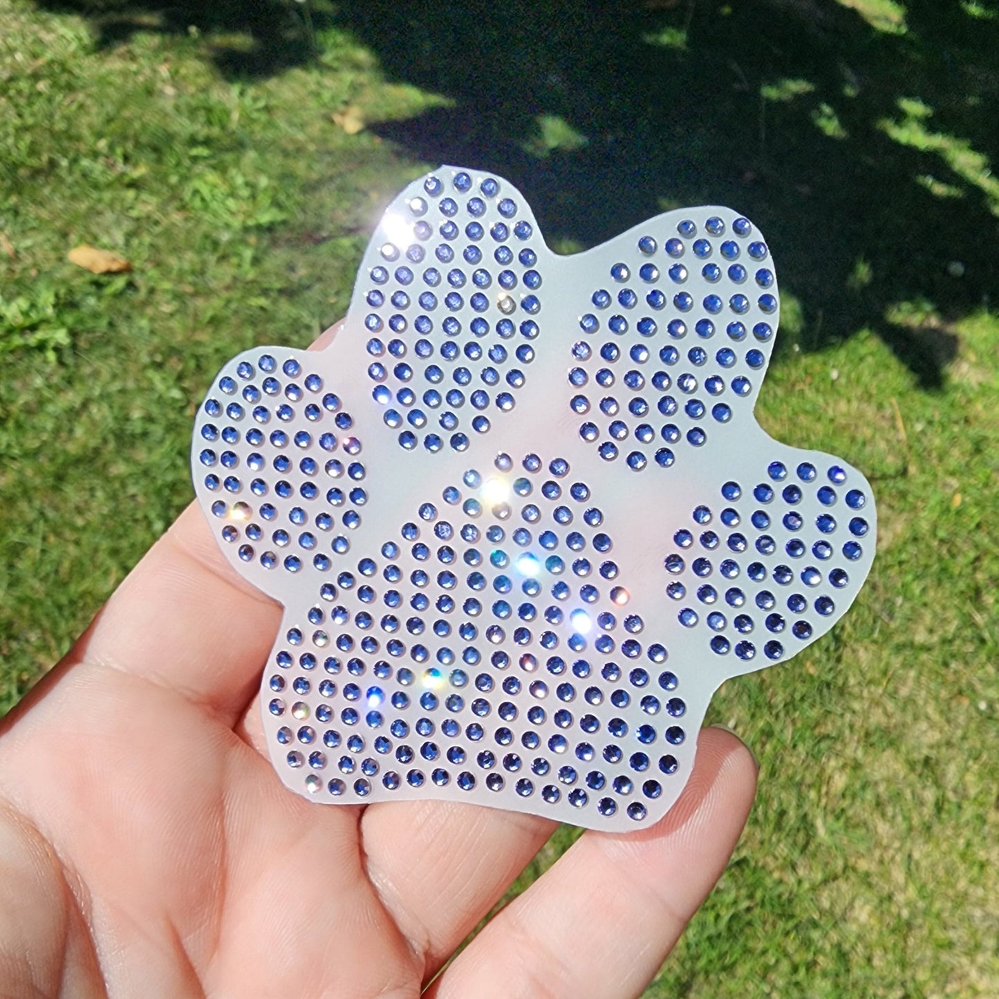 Rhinestone Dog/Cat Paw Decal