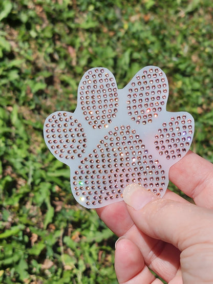 Rhinestone Dog/Cat Paw Decal