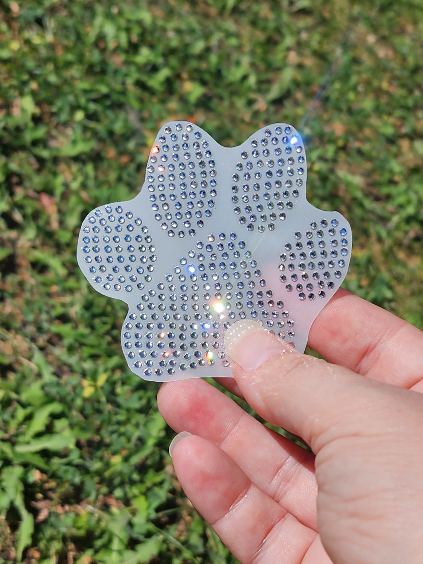 Rhinestone Dog/Cat Paw Decal