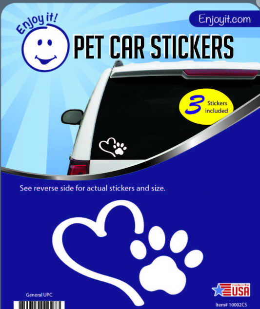 Heart & Paw Decal