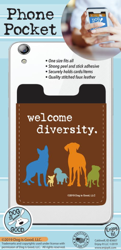 Welcome Diversity Phone Pocket
