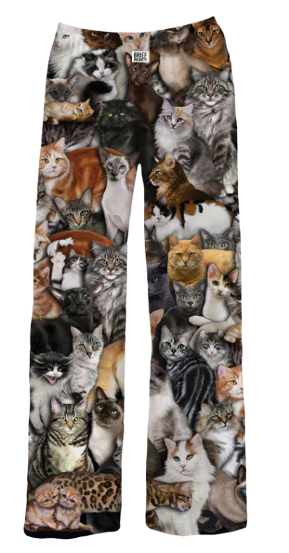 All Over Cat Print Lounge Pants