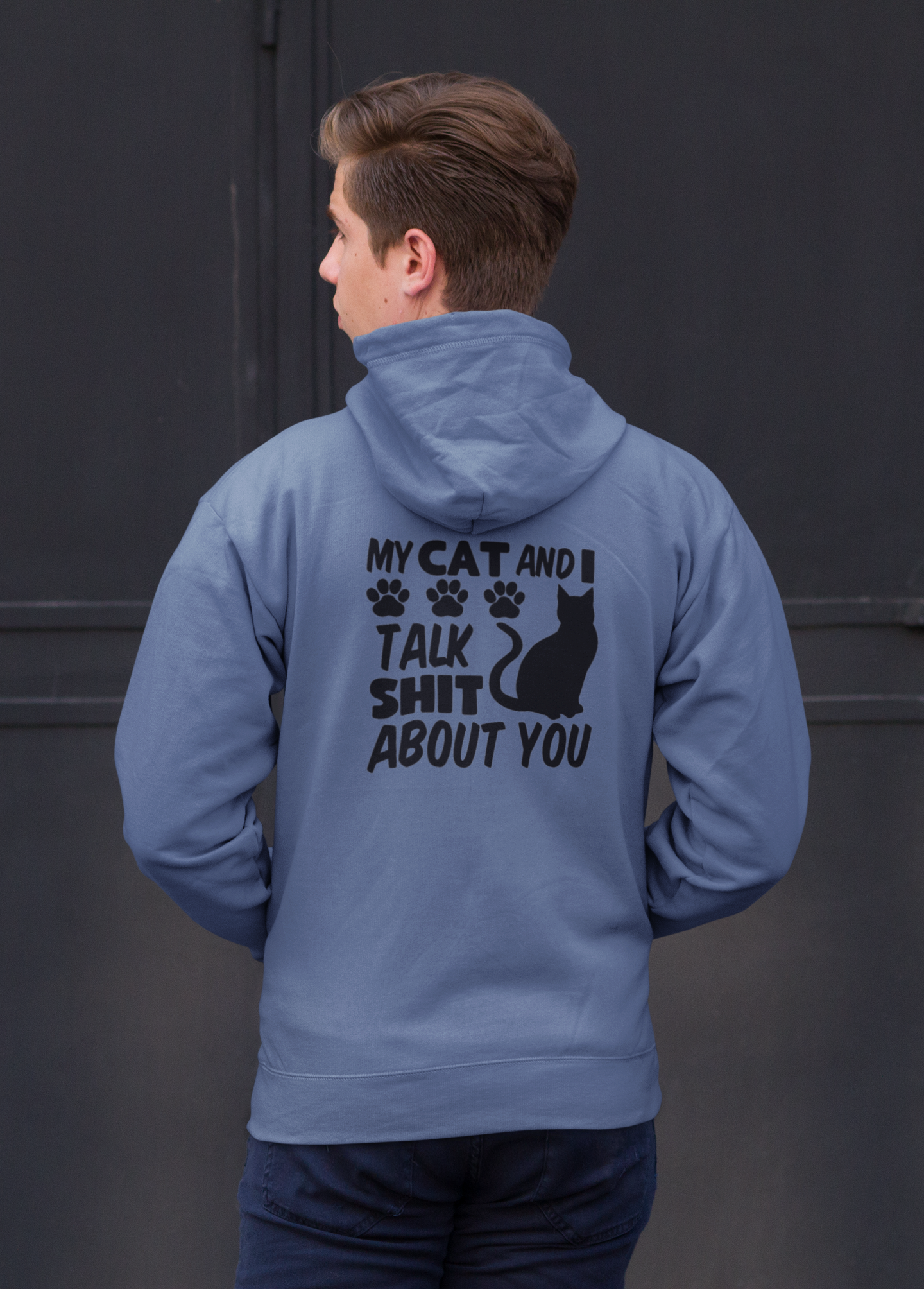 My Cat and I Talk Sh*t About You Zip Up Hoodie