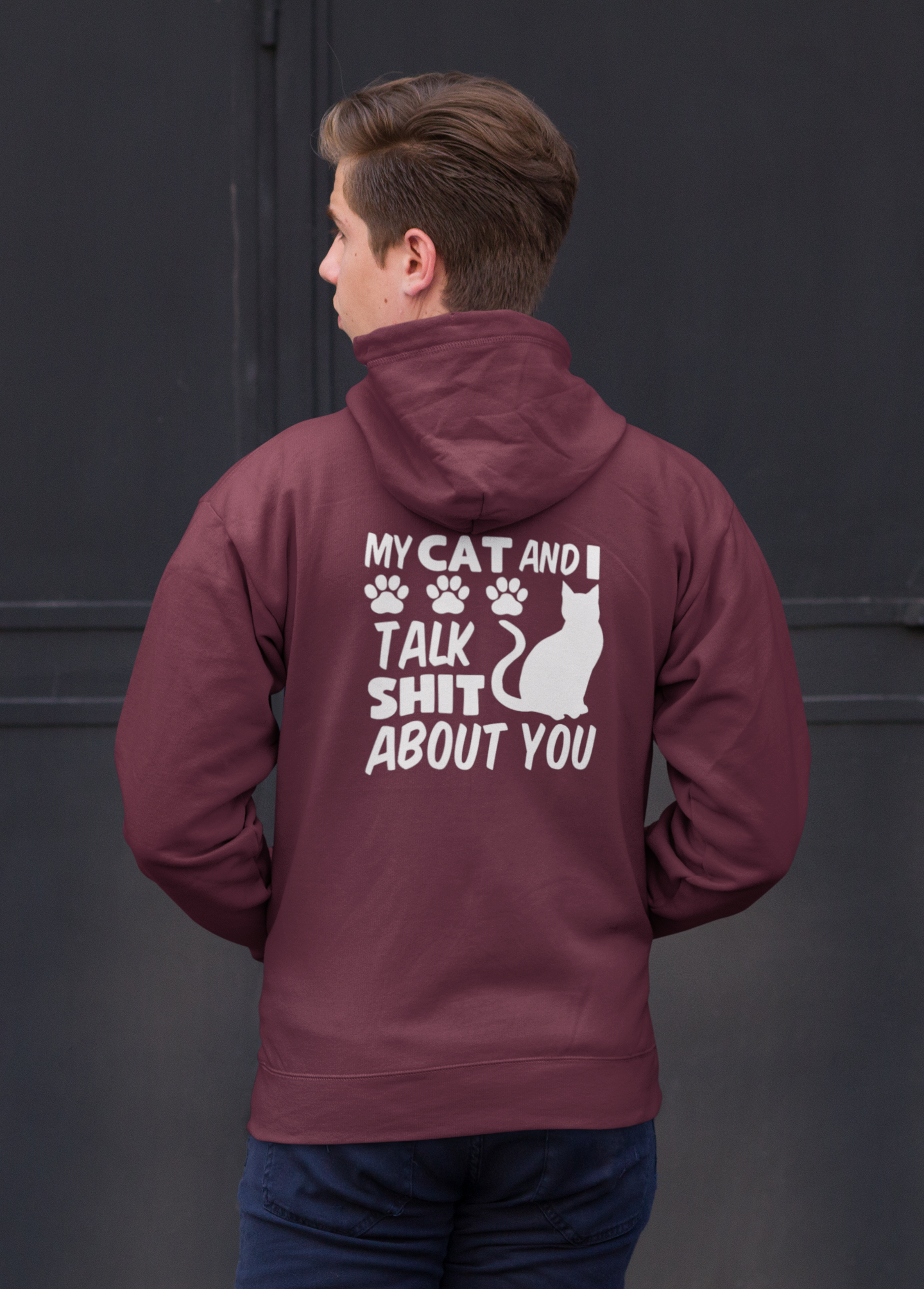 My Cat and I Talk Sh*t About You Zip Up Hoodie