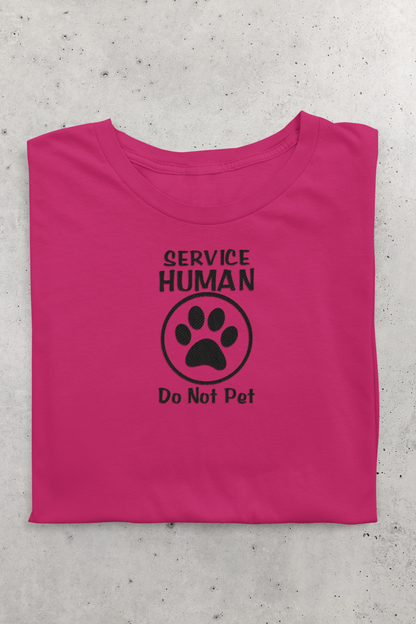 Service Human - Do Not Pet crew neck