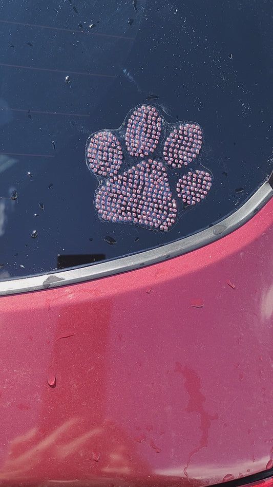 Rhinestone Dog/Cat Paw Decal