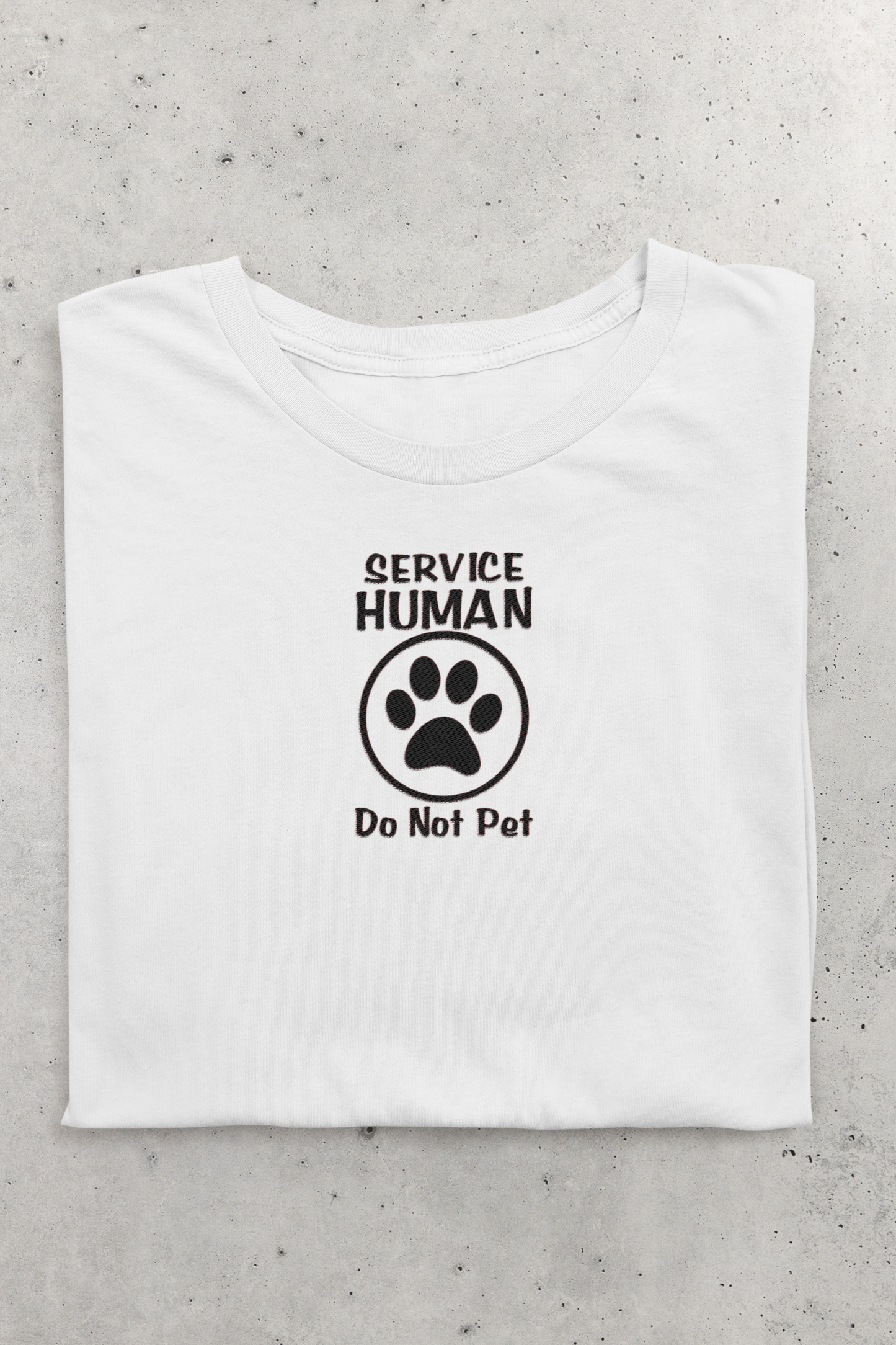 Service Human - Do Not Pet crew neck